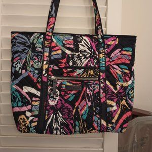 Vera Bradley Villager Tote in Butterfly Flutter Pattern